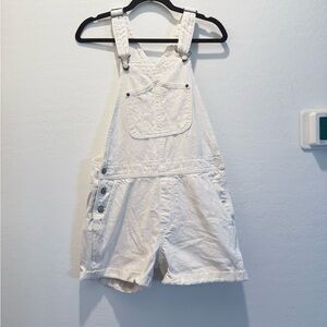 Old Navy Cream Denim Overalls